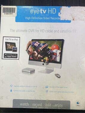 Elgato EyeTV HD DVR Video Recorder Cable Satellite TV Watch Edit mac OPEN BOX